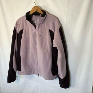 Columbia Titanium Womens Jacket Full Zip Up Fleece Purple Size XL